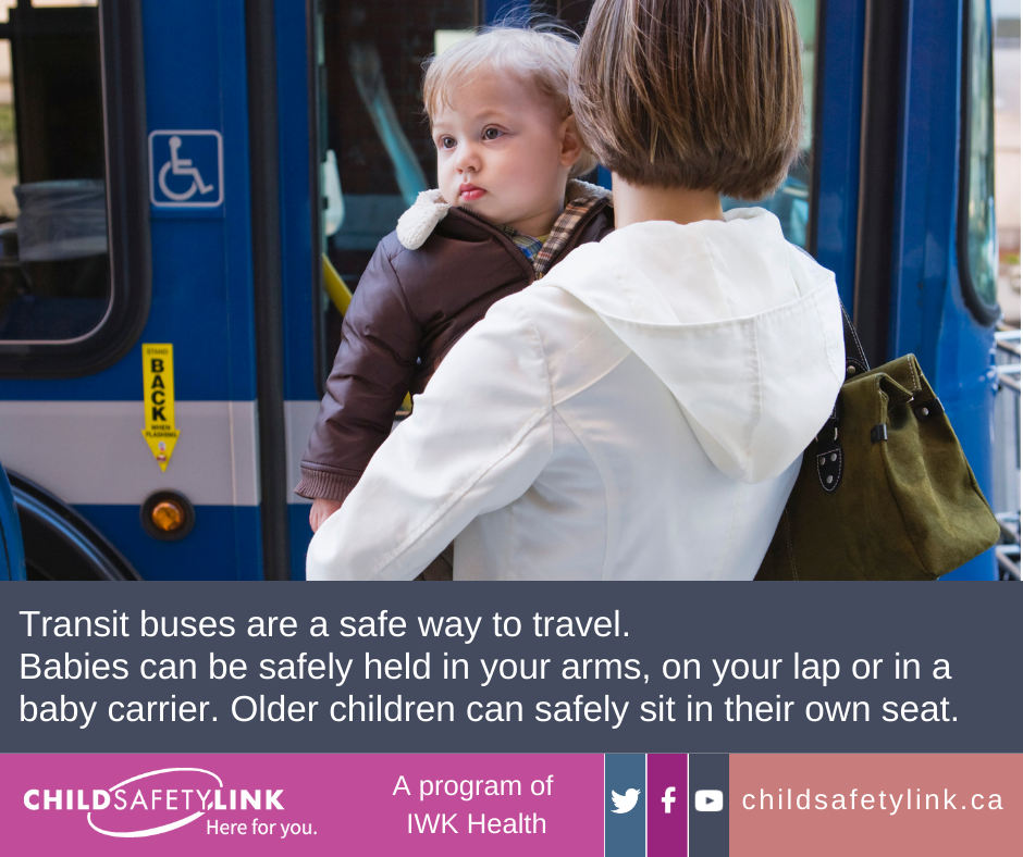 Children can safely travel on a bus
